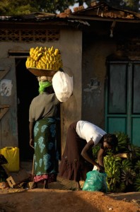 How far would you make it with this many bananas on your head? Photo from Uganda.